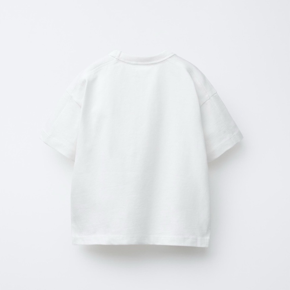 Zara Women’s White Short Sleeve Tee